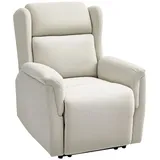 Homcom Relaxsessel Fernsehsessel mit Liegefunktion Polyester 80 x 101 x 94 cm Beige