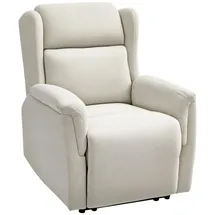 Homcom Relaxsessel Fernsehsessel mit Liegefunktion Polyester 80 x 101 x 94 cm Beige