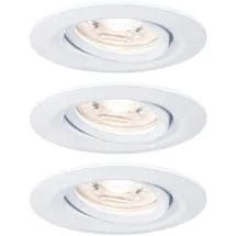 Paulmann Nova mini Coin Weiß matt schwenkbar 3er set