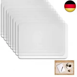 Kunststoff Platzdeckchen,Tischset Transparent abwaschbar,rutschfest Abwaschbar