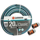 Gardena Gartenschlauch-Set 18013-26 Classic, 20 m, 15 mm (5/8"), Schlauchverbinder 18215-20