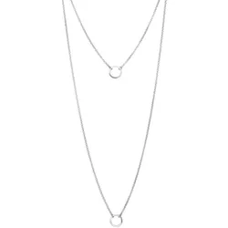 Elli Layering Doppelkette Kreis 925 Sterling Silber Damen 