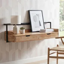 FineBuy Wandschreibtisch 120 cm x 0 cm