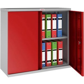 Phoenix Stahlschrank SCL0891GRK grau, rot 91,5 x 37,0 x 83,0 cm, zerlegt
