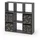 Vicco Raumteiler Nove 104 x 29 x 108 cm Schwarz
