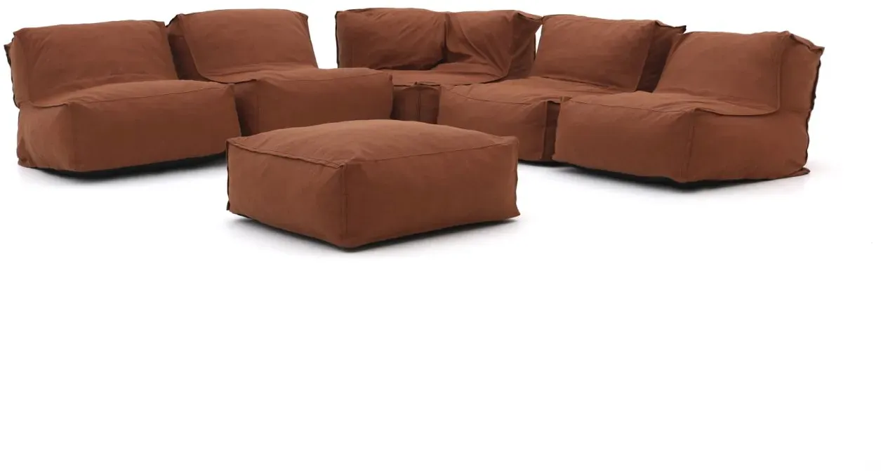 Manifesto Lonato Eck Sitzsack Lounge-Set 6-teilig