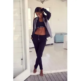 bench. loungewear Sweathose Damen schwarz Gr.42