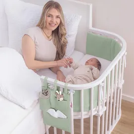 babybay Utensilo für alle Modelle Waffelpiqué, jadegrün