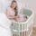 babybay Utensilo für alle Modelle Waffelpiqué, jadegrün