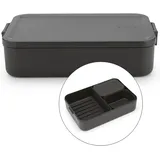 Brabantia Make & Take Brotdose Bento 25,5 x 16,7 x 6,2 cm 1-tlg. Grau