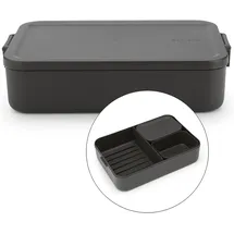 Brabantia Make & Take Brotdose Bento 25,5 x 16,7 x 6,2 cm 1-tlg. Grau