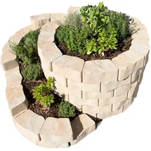 Diephaus Mauerstein FLORO SCHNECKE 160 x 140 cm Sandstein