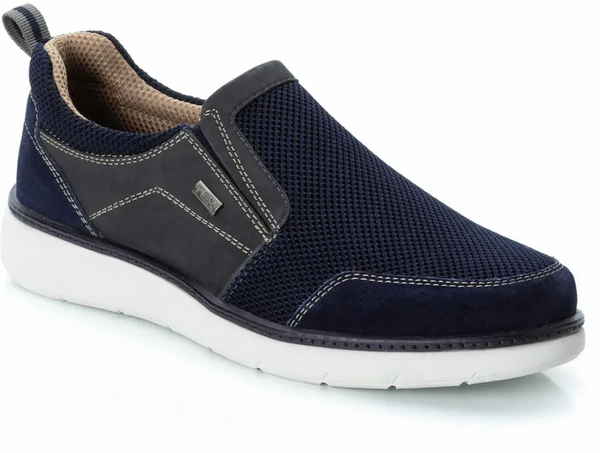 Walbusch Herren Aquastop leicht-Slipper Blau