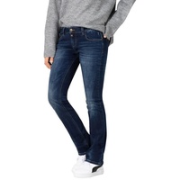 TIMEZONE Damen Jeans SLIM LISATZ Slim Fit Fierce Blau Wash 3735 Normaler Bund Reißverschluss W 32 L 32