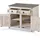 Sam Sideboard 91,5 x 83,5 x 43 cm Weiß/Grau