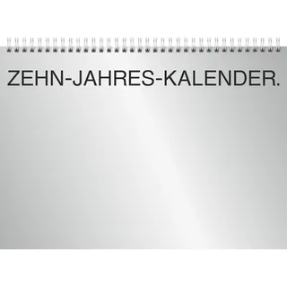 Brunnen Zehnjahres-Kalender 2027-2036 Silberfarben