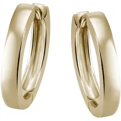 Paar Creolen FIRETTI "Schmuck Geschenk Silber 925 Klappcreole glänzend", gold (gelbgoldfarben), Ohrringe, Damen, Silber 925 (Sterlingsilber)