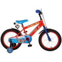 LeNoSa Kinderfahrrad PAW PATROL • Jungen Fahrrad 12 / 16 Zoll (Rot- Blau), 1 Gang, Handbremse & Rücktrittbremse rot 28 cm