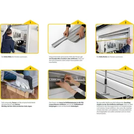 Schellenberg Rollladenpanzer Maxi 110 x 130 cm Achatgrau)