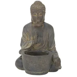 Übertopf  Buddha , braun , Magnesia , Maße (cm): B: 34,5 H: 50 T: 31