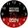 speecheese Leverkusen Wanduhr mit Spruch Deutscher Meister 2024 für Leverkusen-Fan Meisterschale-Design Fußball-Liga Triumph NRW Rhein Meisterschaft 2024