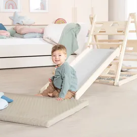 roba Kletterdreieck Rutschbrett Beige