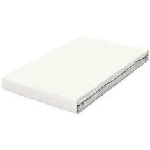 schlafgut Spannbettlaken Baumwolle-Elasthan 120 x 200 - 130 x 220 cm Off-White