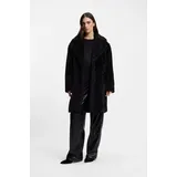 Boss Regular Fit Teddy-Mantel mit großen Taschen Modell 'CATEDY', Black, 42