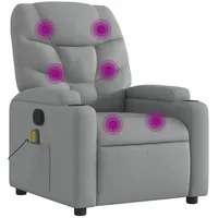 VidaXL Massagesessel, Sessel Verstellbare Rückenlehne, Fernsehsessel Relaxsessel mit Vibrationsfunktion,
