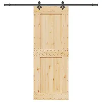 vidaXL Narvik rechts 85 x 210 cm Braun/Schwarz