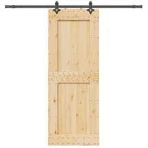 vidaXL Narvik rechts 85 x 210 cm Braun/Schwarz