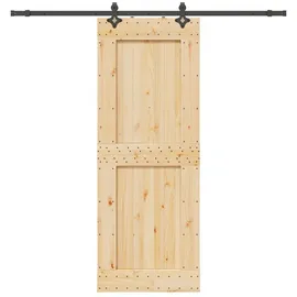 vidaXL Narvik rechts 85 x 210 cm Braun/Schwarz