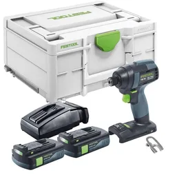 Festool TID 18-Basic Akku Schlagschrauber 18 V 180 Nm 1/4" + 2x Akku 3,0 Ah + Ladegerät + Systainer