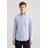 Seidensticker Businesshemd SEIDENSTICKER, Herren, Gr. L (42), normale Ärmellängen, blau, 100% Baumwolle, gestreift, slim fit, 2-Knopf-Manschette, Hemden, Slim 1/1 Kentkragen Gestreift