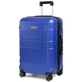 TAN.TOMI Handgepäckkoffer Trolley Hartschalenkoffer Hard Shell Hartschalenkoffer Trolley Koffer, 4 Rollen, Reisekoffer Reisekofferset Gepäck mit Zahlenschloss blau 76 cm