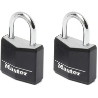 Master Lock 9130EURTBLK 2 Vorhängeschloss 30mm Aluminium - schwarze