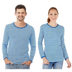 Langärmeliges Ringelshirt "Blue Stripes" unisex
