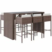 vidaXL Gartenbar-Set 7-tlg. Braun