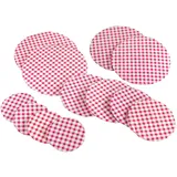 Maximex Topfhauben-Set Karo Klassik 12-teilig, Abdeckhauben mit Gummizug für längere Frische & Schutz, Verschiedene Größen