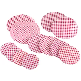 Maximex Topfhauben-Set Karo Klassik 12-teilig, Abdeckhauben mit Gummizug für längere Frische & Schutz, Verschiedene Größen