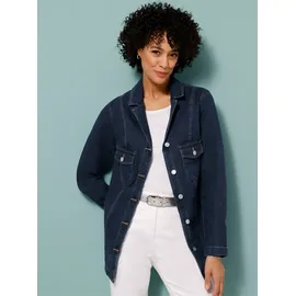 Classic Basics Bequeme Jeans CLASSIC BASICS, Damen, Gr. Normalgrößen, blau, bleached, 81% Baumwolle, 17% Polyester, 2% Elasthan, unifarben, lang, Jeans