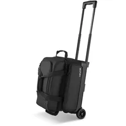 VEVOR Bowlingtasche 2 Bälle mit Doppelrollen Bowling Bag Einziehbarer Griff