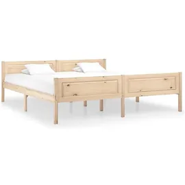 vidaXL Massivholzbett 180 x 200 cm Brown