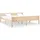 vidaXL Massivholzbett 180 x 200 cm Brown