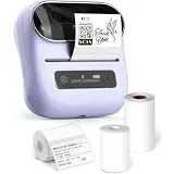 Phomemo Etikettendrucker, Bluetooth-Thermodrucker für Barcode, Adresse, Zuhause, Versand, kleine Unternehmen, Kleidung, tragbare Etikettenmaschine mit 3 Etiketten