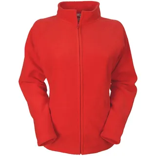 Fruit of the Loom Full Zip Fleece Lady-Fit, rot, 2XL