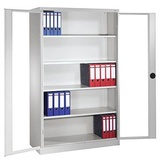 Californian Products CP Stahlschrank 8930-055 S10098 lichtgrau, Acrylglas 120,0 x 40,0 x 195,0 cm, aufgebaut
