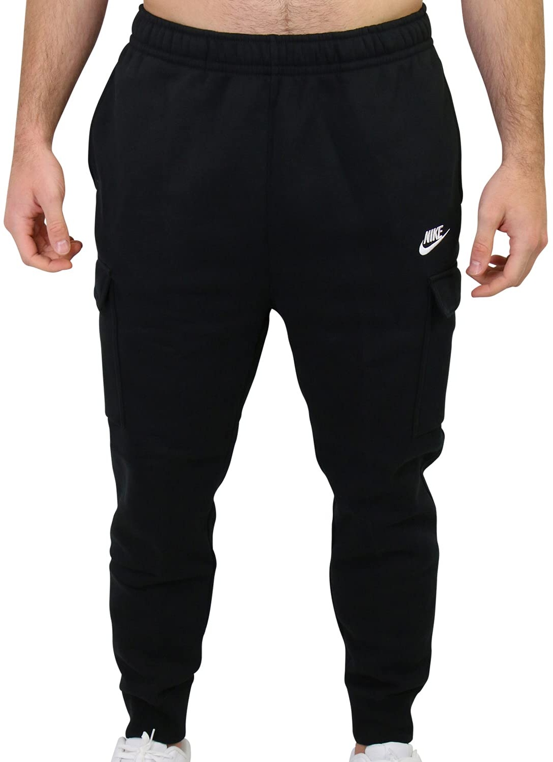 Nike Herren M Nsw Club Trousers Cargo Bb Sweatpants, Black/Black/(White), XL EU