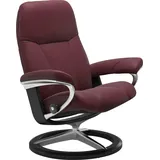 Stressless Stressless® Relaxsessel »Consul«, mit Signature Base, Größe S, Gestell Schwarz, rot