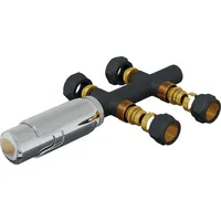 Hago HAGO24 Thermostat Badheizkörper Heizkörperregler Anthrazit Anschlussgarnitur Multiblock Zweirohrarmatur